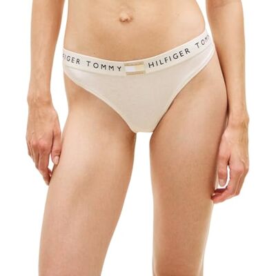 Tommy Hilfiger Women Classic Thong Beige (Beige Heather) M Tommy Hilfiger Women Classic Thong Beige (Beige Heather) M