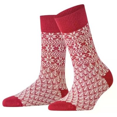 Burlington donna X-Mas calzini lana traspirante Burlington donna X-Mas calzini lana traspirante
