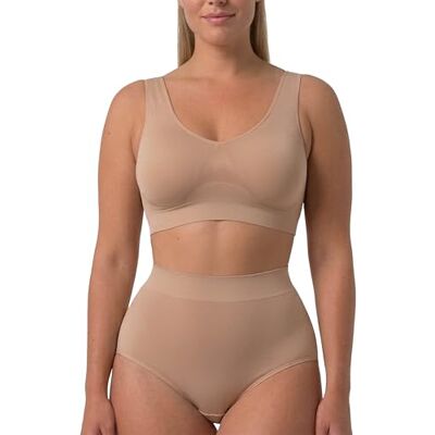 Risalti Reggiseno Senza Ferretto Modellante Reggiseno Contenitivo Donna Senza Cuciture, Microfibra Elasticizzata, Spalla Larga, Brassiere Donna Comoda, Intimo Seamless Made in Italy Risalti Reggiseno Senza Ferretto Modellante Reggiseno Contenitivo Donna Senza Cuciture, Microfibra Elasticizzata, Spalla Larga, Brassiere Donna Comoda, Intimo Seamless Made in Italy