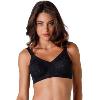 Lovable Reggiseno Senza Ferretto in Pizzo Alto Sostegno Lunette Interne e Spalline Larghe Classici Antonella 7490 Donna, Nero, 42 / 7D Lovable Reggiseno Senza Ferretto in Pizzo Alto Sostegno Lunette Interne e Spalline Larghe Classici Antonella 7490 Donna, Nero, 42 / 7D