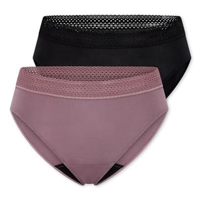 Schiesser Confezione da 2 Slip mestruali da Donna a Tenuta stagna – Care, Ordinati 1_, 42 Schiesser Confezione da 2 Slip mestruali da Donna a Tenuta stagna – Care, Ordinati 1_, 42