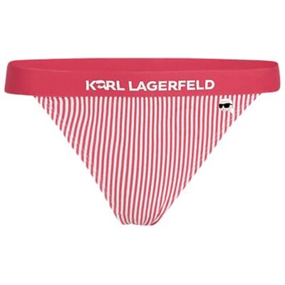 Lagerfeld Donne Ikon Stripe Brief Striscia lampone/bianca M Lagerfeld Donne Ikon Stripe Brief Striscia lampone/bianca M