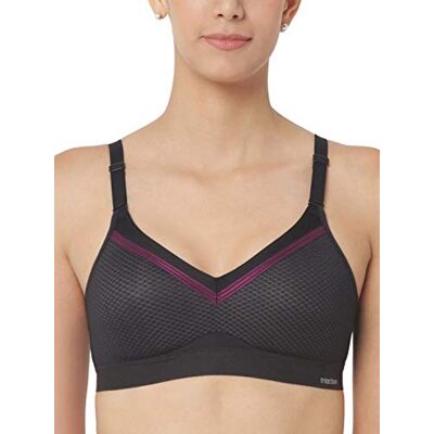 Triumph Donna Triaction Free Motion N EX, Sports bra non-wired, BLACK, 5E Triumph Donna Triaction Free Motion N EX, Sports bra non-wired, BLACK, 5E