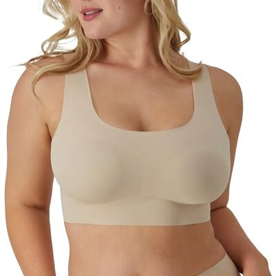 Bali Comfort Revolution Easylite Wireless, Pullover Wirefree T-Shirt Bra Reggiseno Altamente Coprente, Nude, L da Donna Bali Comfort Revolution Easylite Wireless, Pullover Wirefree T-Shirt Bra Reggiseno Altamente Coprente, Nude, L da Donna