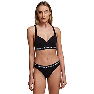 Lagerfeld Donna Logo Thong Nero S Lagerfeld Donna Logo Thong Nero S