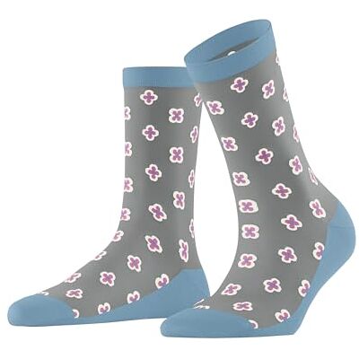 Burlington Daisy Days W So cotone fantasia 1 paire, Calzini Donna, Blu Crystal Blue 6406, 36-41 Burlington Daisy Days W So cotone fantasia 1 paire, Calzini Donna, Blu Crystal Blue 6406, 36-41