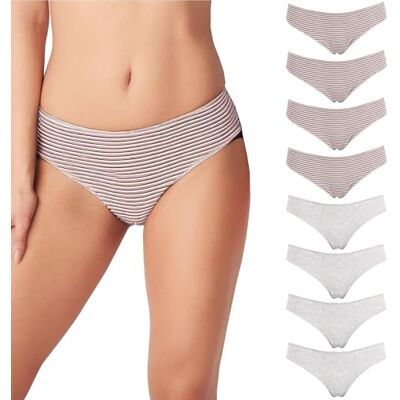 Cotonella Slip Donna Midi con Bordi Extra Comfort, Cotone Bielastico, Bianco, Nero e Fantasie Colorate, Taglie 2/S 6/XXL, Confezione da 3 Pezzi Cotonella Slip Donna Midi con Bordi Extra Comfort, Cotone Bielastico, Bianco, Nero e Fantasie Colorate, Taglie 2/S 6/XXL, Confezione da 3 Pezzi