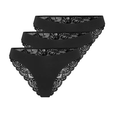 Only Onlchloe Lace Brazil 3-Pack Noos Acc Onlchloe Lace Brazil Confezione da 3 Noos Acc Donna (Pacco da 3) Only Onlchloe Lace Brazil 3-Pack Noos Acc Onlchloe Lace Brazil Confezione da 3 Noos Acc Donna (Pacco da 3)