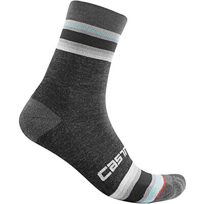 CASTELLI Striscia 13 Sock, Calzini Donna, Dark Gray, S/M CASTELLI Striscia 13 Sock, Calzini Donna, Dark Gray, S/M
