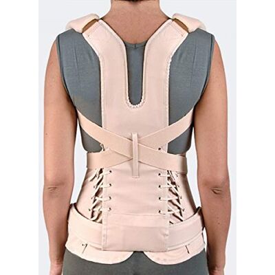 TIELLE CAMP Modello Taylor Duo corsetto rigido dorsolombare con spallacci Large TIELLE CAMP Modello Taylor Duo corsetto rigido dorsolombare con spallacci Large