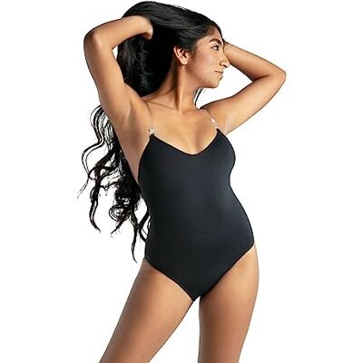 Capezio Camisole Leotard With Clear Transition Straps Donna (Pacco da 1) Capezio Camisole Leotard With Clear Transition Straps Donna (Pacco da 1)