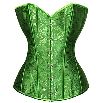 Bslingerie Corsetto da donna con stecche, Verde, Small Bslingerie Corsetto da donna con stecche, Verde, Small