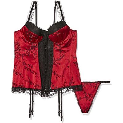 Intimax Corpetto + Tanga String, Stringhe sul Retro Donna Intimax Corpetto + Tanga String, Stringhe sul Retro Donna