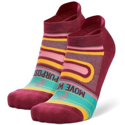 Balega Grit & Grace Move with Purpose Calzini da Corsa, Wildberry/Oriole, M (Pacco da 2) Donna Balega Grit & Grace Move with Purpose Calzini da Corsa, Wildberry/Oriole, M (Pacco da 2) Donna