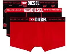 Diesel Umbx-damienthreepack, Boxer Uomo, Multicolore (E6800-0siax), XL (Pacco da 3)