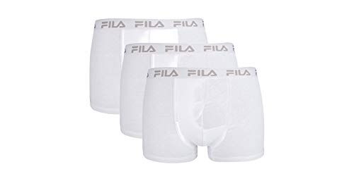 Fila FU5004/3 Uomini Boxers, XXL, Bianco, 3 Pezzi
