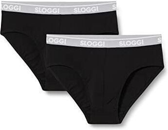 Sloggi men Go Abc H Midi 2p, Slip Uomo, Nero (Black), XXL