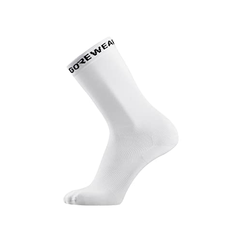 GORE WEAR Essential Socks, Calze Unisex Adulto, Bianco, 38-40