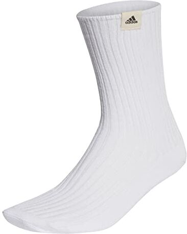 Adidas , Best Label Socks 1 Pair, Calzini, Bianco Nero, S, Unisex-Adult