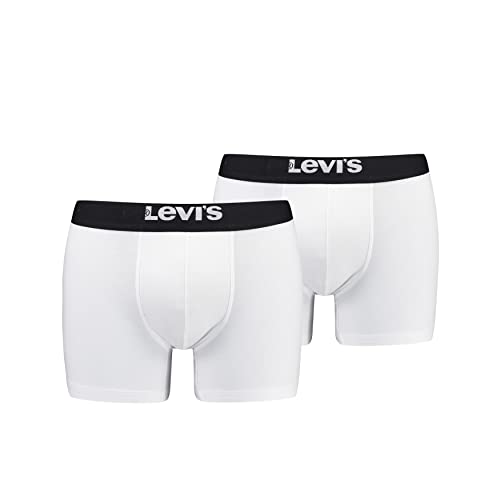 Levis Boxer, Biancheria intima Uomo, Bianco/Nero, XL