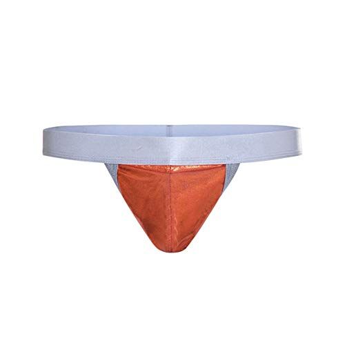 Es E-036 Uomo Tanga String Finta Pelle Verniciata Wetlook T-Back Bulge Pouch Mutande Underwear Slip 8 Colori