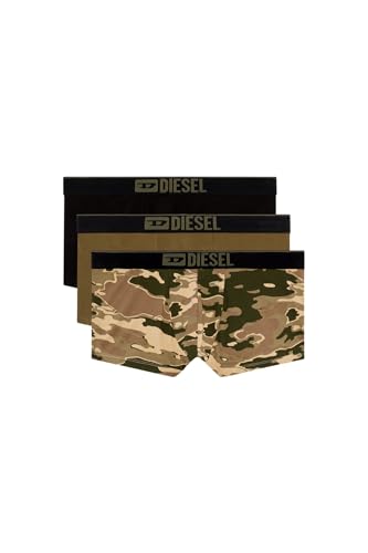 Diesel Umbx-damienthreepack, Boxer Uomo, Multicolore (E6814-0qiau), M (Pacco da 3)