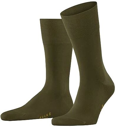 Falke Tiago M SO cotone filo di Scozia tinta unita 1 paio, Calzini Uomo, Verde (Artichoke 7436) nuovo ecologico, 45-46