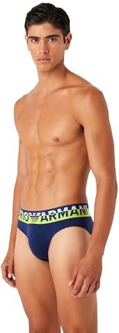 Emporio Armani Underwear Men's Brief Megalogo, Slip Boxer Uomini, Ink,