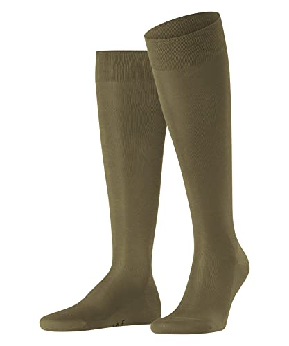 Falke Tiago M KH cotone filo di Scozia al ginocchio tinta unita 1 paio, Calzini lunghi Uomo, Beige (Laurel 7544) ecologico, 43-44