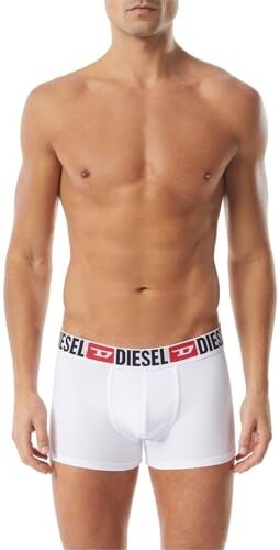 Diesel Umbx-damienthreepack, Boxer Uomo, Bianco (E4124-0ddai), XL (Pacco da 3)