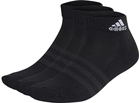 Adidas Cushioned Sportswear 3 Pairs Calzini, Black/White, M