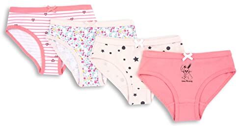 Chicco Set di Slip in cotone, Intimo Bambine e ragazze, Rosa, 2 anni (pacco da 4)