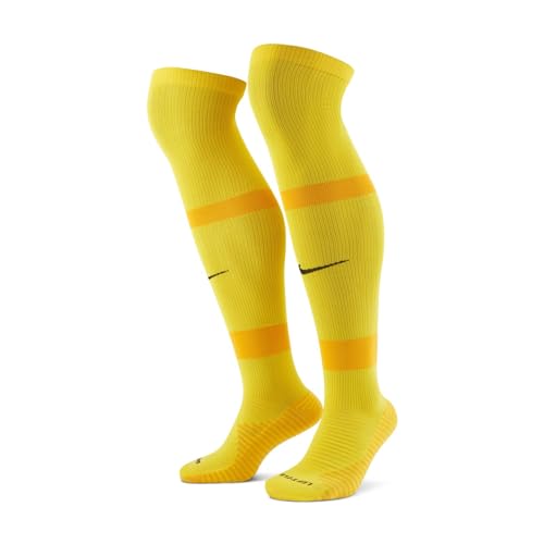 Nike U Nk Matchfit Ginocchiera High Team 20, Calzini Unisex Adulto, giallo (Tour Yellow / University Gold / Black), S
