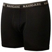 Navigare 6 Boxer Uomo Cotone Elasticizzato con Elastico Esterno Art.573/E Nero (TG.4/M)