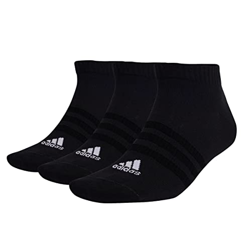 Adidas Thin and Light Sportswear 3 Pairs Calzini, Black/White, L
