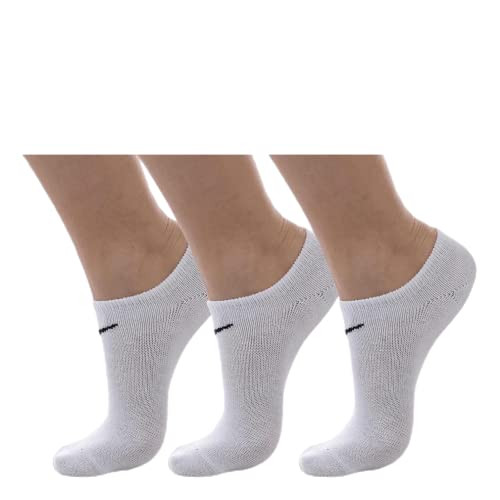 Nike U Nk Ltwt Ns 3Pr-Value, Calzini alla caviglia Unisex – Adulto, Bianco (Weiß), 46-50 (Talla produttore: XL)