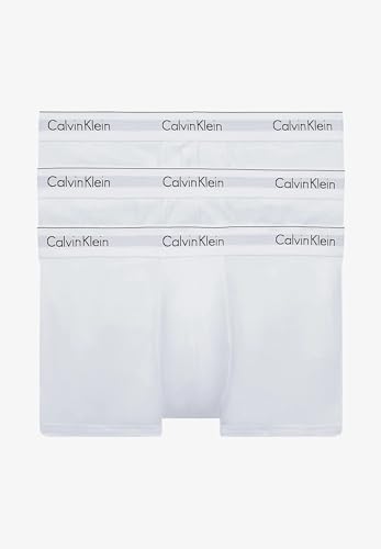 Calvin Klein Trunk Bóxer, White/White/White, XXL, Uomo