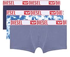 Diesel Umbx-damienthreepack, Boxer Uomo, Multicolore (E6687-0amdk), M (Pacco da 3)