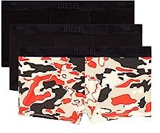 Diesel Umbx-damienthreepack, Boxer Uomo, Multicolore (E4969-0licy), L (Pacco da 3)