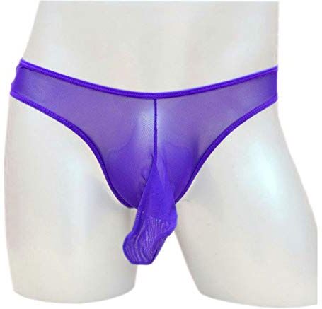 SE Boxer uomo perizoma Mesh Sissy traspirante trasparente intimo G String Multicolor