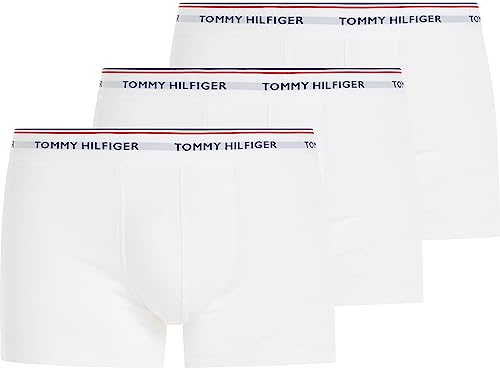 Tommy Hilfiger 3p Trunk, Uomo Boxer, White, M
