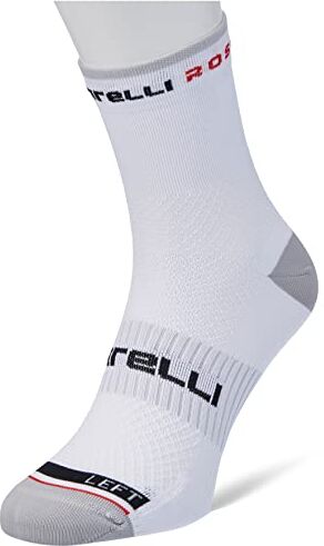 CASTELLI ROSSO CORSA PRO 9 SOCK WHITE Calzini M