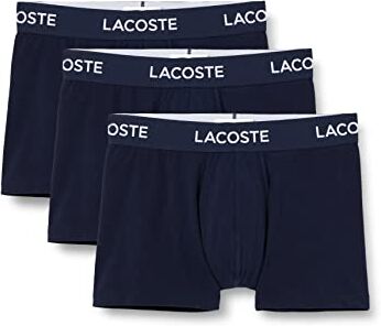 Lacoste Boxer Intimo, Navy Blue, S (Pacco da 3) Uomo