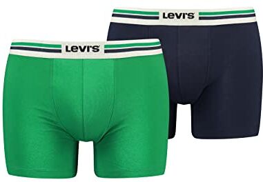 Levis Boxer, Biancheria intima Uomo, Verde/Navy, M