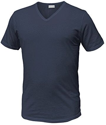 Liabel Pack 6 T-Shirt Manica Corta Cotone Bianco Assortito Art.4428 (6 Pack Scollo V. Nero Blu Grigio 7 / XXL)