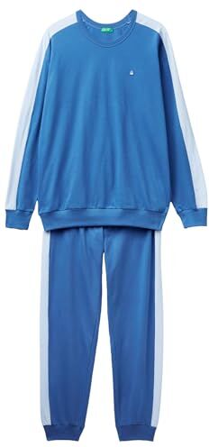 United Colors Of Benetton Pig(Maglia+Pant)  Set di Pigiama, Bluette 3M6, L Uomo