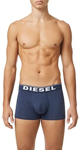 Diesel Umbx-damienthreepack, Boxer Uomo, Multicolore (Dark Grey Melange/Black/Bright White E4125-0jkkb), S (Pacco da 3)