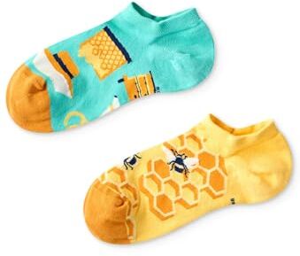 Dedoles Calzini Unisex Donna Uomo & Bambini Calze Cotone con tanti Design divertenti sinistra destra diversi, colore: Multicolore, disegno: Apicoltore (sneaker), taglia: 35-38