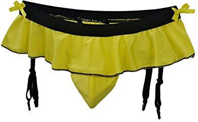 Es Uomo Sexy Tanga Intimo Sissy Briefs Slip Gonna Clip Di Giarrettiera Underwear