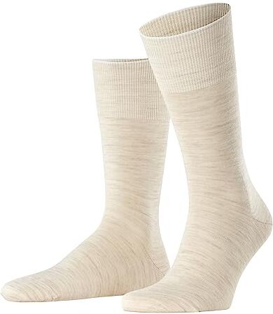 Falke Airport M SO lana cotone tinta unita 1 paio, Calzini Uomo, Beige (Beige Melange 4043), 41-42